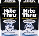 Advanced Sleep Aid Melatonin Dietary Supplement, 10mg Kapsule, 60 count (Pack of 2)