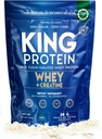 Clean Unflavred Whey Isolate Protein Powder with Creatine 23g plus 5g Creatin & Organic BCAA per Serving 100% Natural 