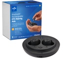 Medline Bluetooth Dobíjateľné OTC sluchové pomôcky, in-The-Ear, 4 Environmental Settings, Water Resistant, Adjustable Volume, mierna až stredne ťažká sluchová strata, zníženie hluku, sluchové pomôcky