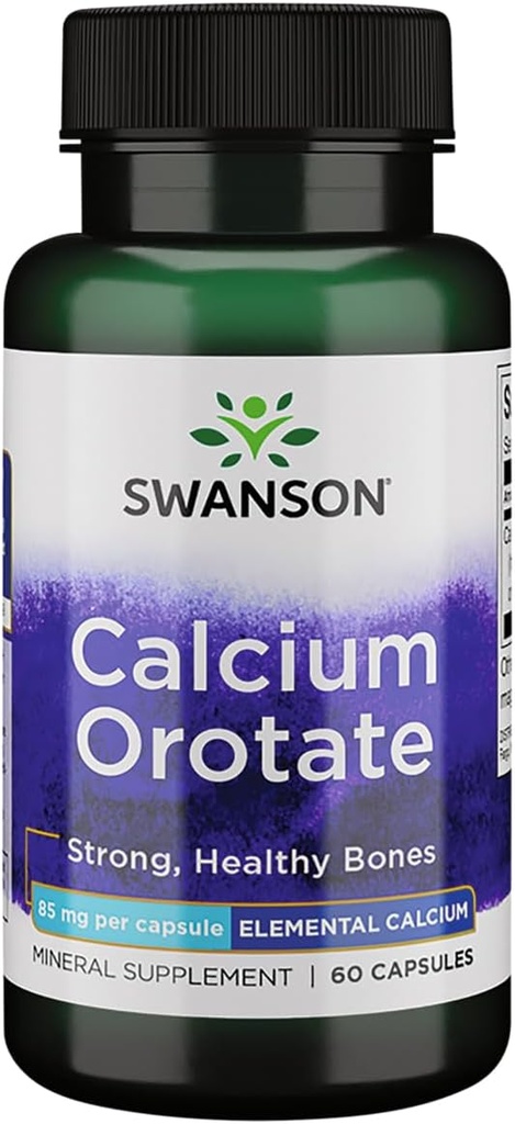 Swanson Calcium Orotate 85 Milligrams 60 Kapsule