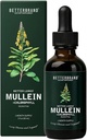 Betterbrand Mullein kvapky pre Lung Detox - Mullein Leaf Tinture s chlorofylom - pomáha podporovať zdravie dýchacích ciest, bez alkoholu, 1 mesiac dodávky - 60ml