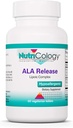 Nutricology ALA Release - Alfa-Lipoic Acid Complex, R-Alpha-Lipoic, Biotin, Calcium, Nutritional Supplement, Vegetariánske tablety - 60 Počet