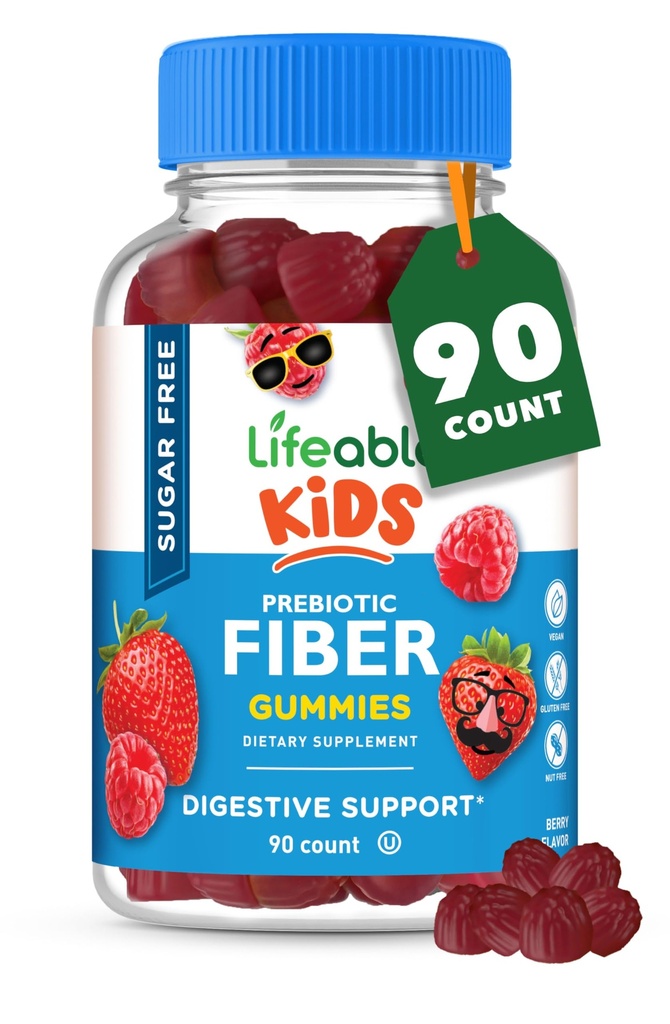 Životaschopný cukor bez prebiotických detí Fiber Gummies 