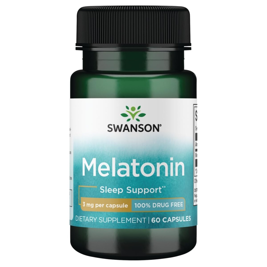 Swanson Melatonin 3 mg - 60 kapsúl