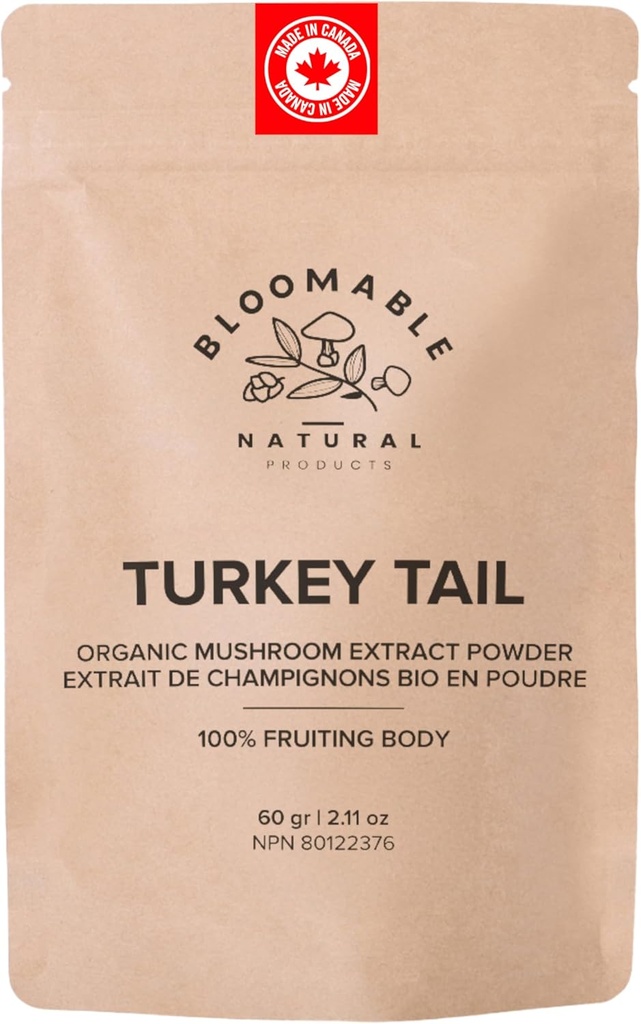 Turecko Chvostové huby Powder I Gut Health a Imunita (3.5 oz/100 gr)