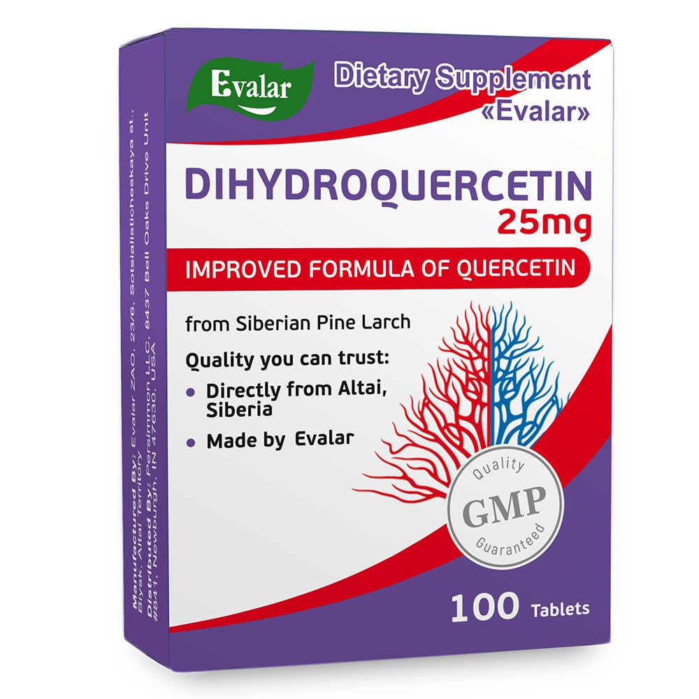 Evalar Dihydro Quercetin Siberian Pine Larch Bioflavonoid 100 Tablety