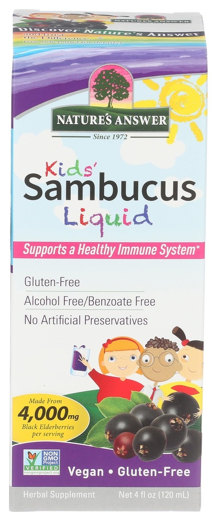 Nature's Answer Biodostupný Sambucus Kids Formula 