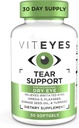 Viteyes Seal Podpora pre oči upokojujúce zmes, Príležitostne suché očné doplnok, žiadne očné kvapky, Redness Relief, Očné vitamíny, Alergická podpora pre svrbivé oči, Omega-3 Rybí olej, 30 Softgels