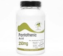 Kyselina pantoténová 250mg ~ 200 Kapsule - Žiadne doplnkové látky ~ Prírodné doplnky