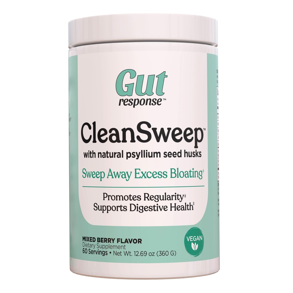 CleanSweep s Natural Psyllium Seed Huks & Repeet Fiber, Natural Healthy Detox, podporuje Bloating Relief, Váha Manažment, Uľahčuje Bowel Pravidelnosť, Zmiešané Berry Flavor, 60 Slúži