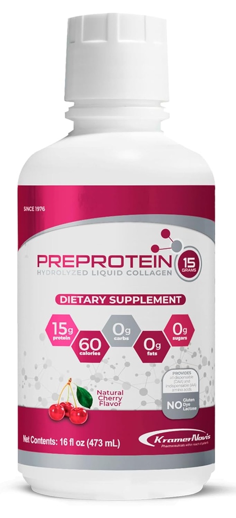 PreProtein 15® Liquid Hydrolyzed Collagen Peptides Protein (16 FL Oz) 