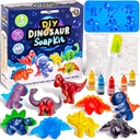 Originálne Stationery Dinosaur Mydlo Kit pre deti, DIY Mydlo Kit s Dino tvarované podnosy, Mydlo základne, atramentové farby a vôňa, Zábavné vzdelávacie vedecké súpravy pre chlapcov a dievčatá, Kreatívne deti hračky