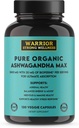 Pure Organic Ashwagandha Capsules with Bioperine - 2400 mg - 120 Capsules - Healthy Stress Response and Mood Boost, Immune Health, Better Sleep