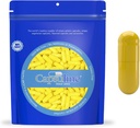 Farebná veľkosť 0 prázdne želatínové kapsule od Capsuline - žltá/žltá 10000 gróf