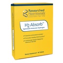 Researched Nutritionals H2 Absorb Molecular Hydrogen Tablets - Instant Hydrogenated Water & Antioxidant Supplement - Omladzujúci nápoj na podporu energie a zdravé starnutie (60 tabliet)