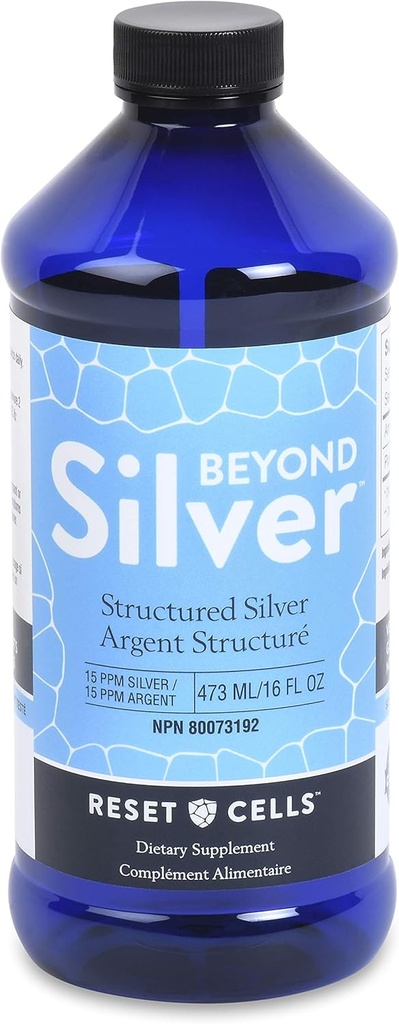 Okrem Silver Strieborné Strieborné riešenie - 15ppm - 16oz - Čistá koloidné striebro Tekutina pre imunitnú podporu - Alkalická Silver Water Dietary Supplement