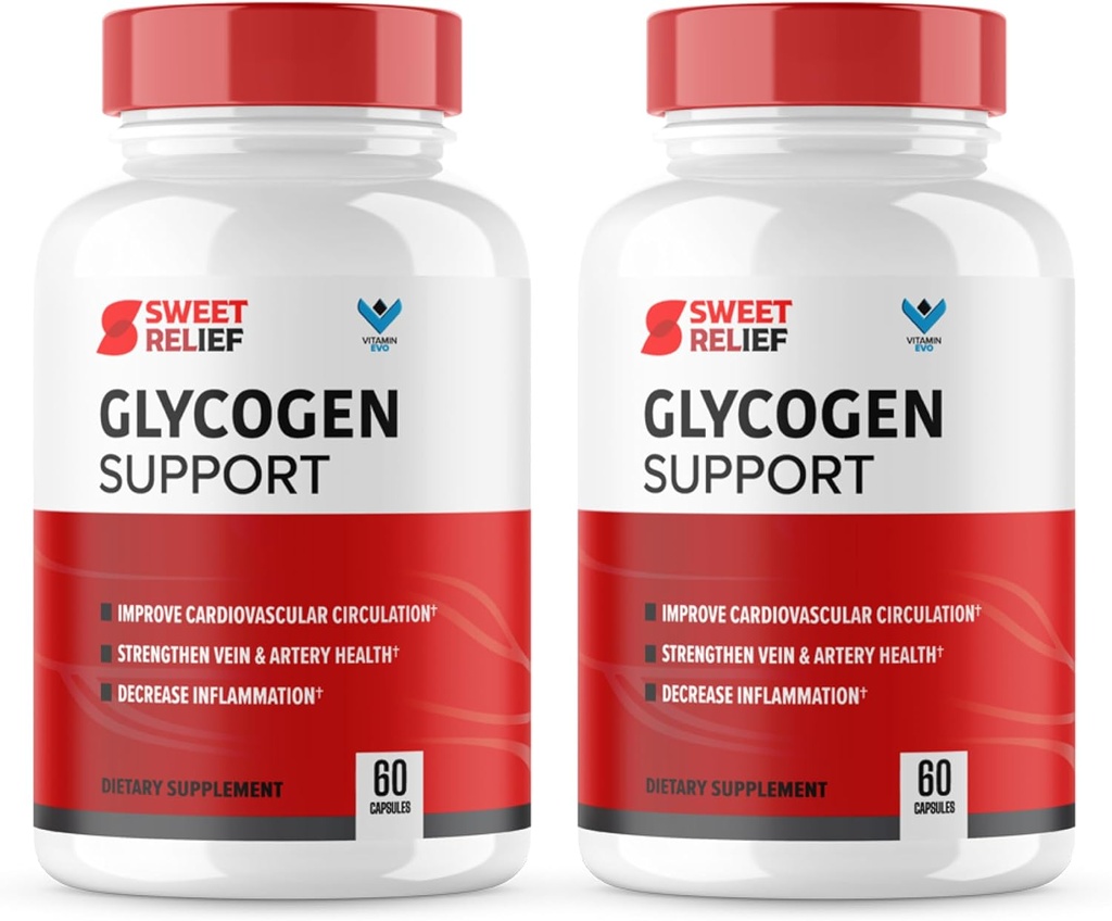 (2 balenia) Sweet Relief Glycogen Support - SweetRelief Cleaner krvi, Sweet Relief Kapsule, Advanced Formula pre celkový wellness, Sweet Relief Recenzia (120 kapsúl) 2 Mesiac dodávky