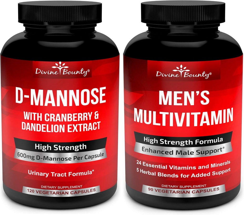 Divine Bounty D-Mannose Kapsule & Muže Multivitamín Bundle