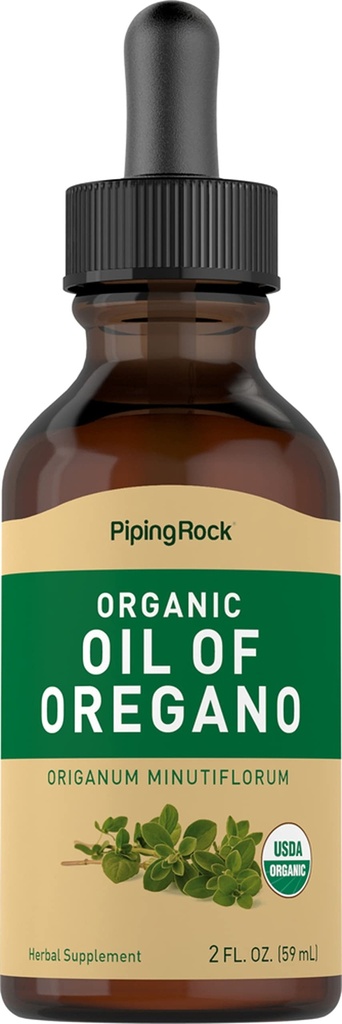 Pipping Rock Oil of Oregano Organic Liquid Drops 