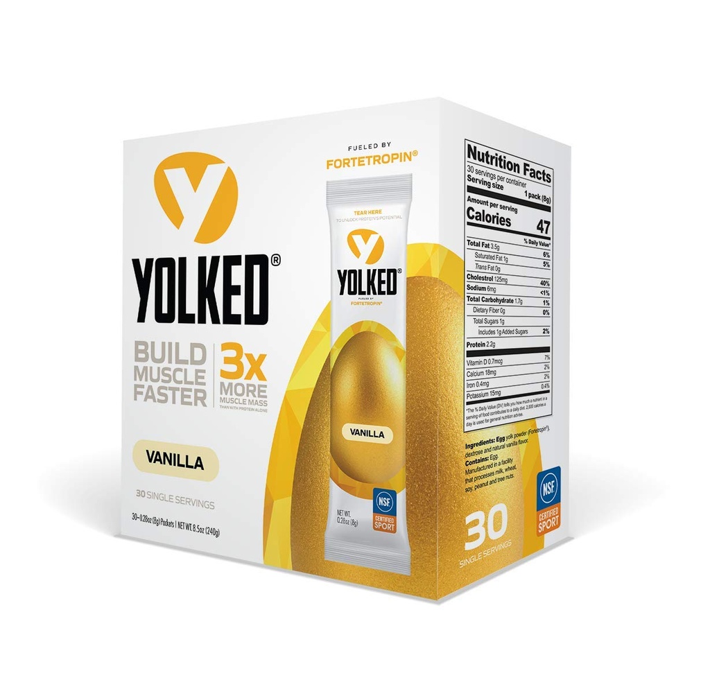 YOLKED - NSF-Certifikované budovanie svalov doplnok - pomôcť zvýšiť Lean svalovej hmoty, znížiť stratu svalovej hmoty, a zlepšiť zotavenie s fortetropínom, 30 porcií