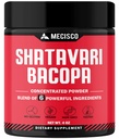 6in1 Shatavari Powder Organic - zmesou s Shatavari Root, Bacopa Monnieri, Ashwagandha Root, Vitex Berry, senovka a čierne korenie - podporuje omladenie, podporuje energiu a vitality - 4 Oz