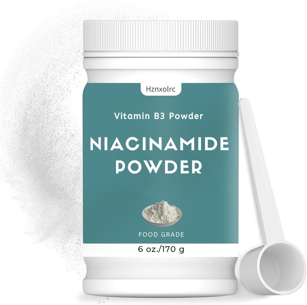 6 oz Niacínamid prášok, 100% Pure Niacin prášok, Pridať do Shakes, šťavy a smoothies pre optimálne zdravie
