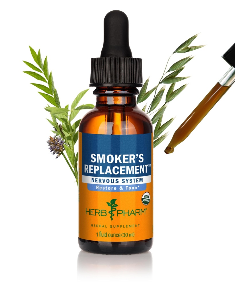 Náhradná tekutá bylinná formula Herb Pharm Smoker pre podporu nervového systému - 1 Ounce