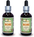 Noni (Morinda Citrofol) Glycerit, Organicky sušené ovocie Bez obsahu alkoholu Tekutý extrakt (názov rastliny: bylinný tera, hrdo vyrobený v USA) 2x2 fl.oz (2x60 ml)