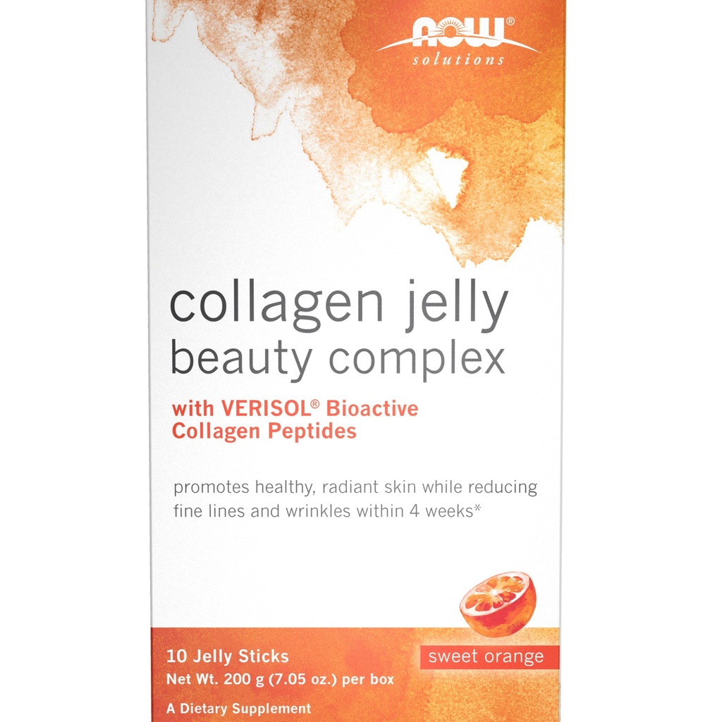 TERAZ Foods Solutions, Collagen Jelly Beauty Complex, Sweet Orange flavor, 10 želé tyčinky