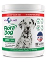 Vital Planet - Flora pes probiotický prášok doplnok s 20 miliárd kultúr a 10 kmeňov, vysoká potencie imunitné a trávne podpora probiotiká pre psy, 7.84 oz., 222 Grams, 60 Servings