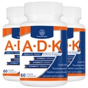 ADK vitamínové doplnky 20000 IU - Vitamíny A, D3 a K1 s vysokou potenciou pre Srdce, zdravie kostí a imunitnú podporu Vitamín ADK 180 kapsuly