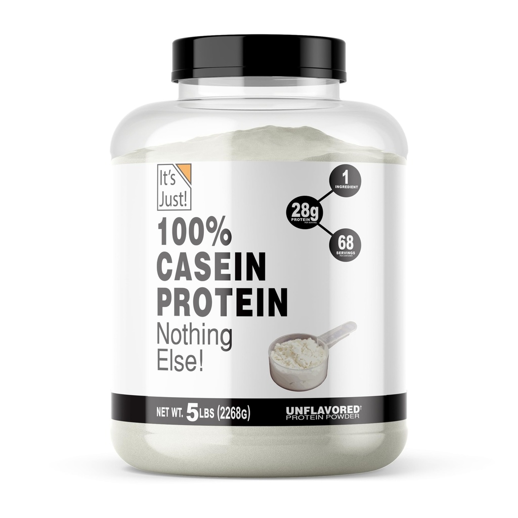 Je to len! - 100% Casein Protein Powder, Made in USA, No Added Flavors or Sweeteners (Unflavred, 5 Libra (Stock of 1))