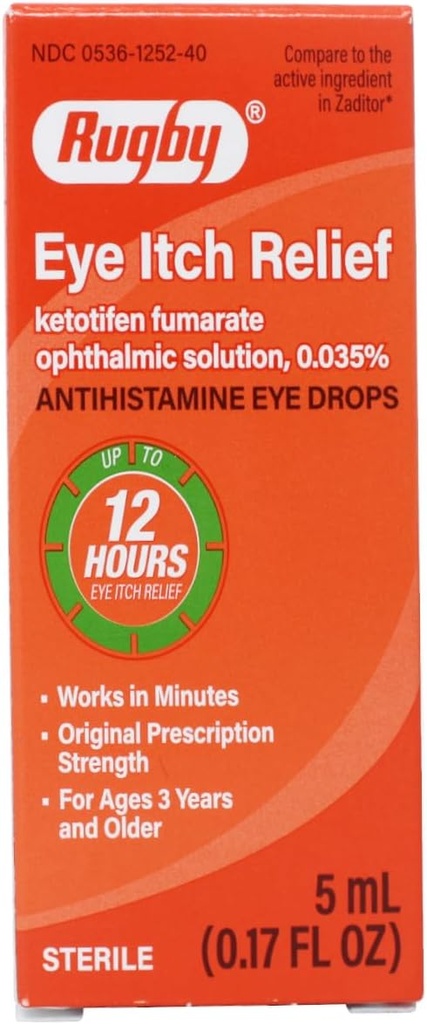 RUGBY LABORATÓRIÁ Úľava od svrbenia Antihistaminika kvapky 0,17 Fl Oz