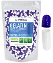 XPRS Nutra Veľkosť 4 prázdne kapsuly - 100 Počet malých prázdnych želatíny Kapsule - Tabletky DIY Kapsule Plnenie - Plniteľné Pure Bovine Pill Gel Caps pre Do-It-Tvoje vlastné doplnky (Purple/White)