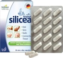 Hübner Original Silicea Gel One A Day Kapsule pre vlasy, pokožku, nechty a spojovacie tkanivo, Pure Cololicol Silica Gel Formula, Žiadne prídavné látky alebo konzervačné látky, 30 Servisov