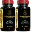 ACAI Berry Extract - acai Berry Diet Kapsule, Acai Berries Superfood, Vitamín Acai Blueberry, acai Berry Fruit Pills - 2 Fľaše 120 Kapsule