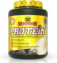 MAMMOTH PROTEIN POWDER, HIGH PROTEIN SHAKE, SUPERIOR TIME-RELEASE FORMULA, WHEY PROTEIN CONCENTRATE & ISOLATE, HYDRYLYZED WHEY & MLIK PROTEIN ISOLATE, CASEIN, 6 BIOAVAILABATE DAIRANCE PROTEIN SOURCES, low CUKR, Vanila, 5 LB