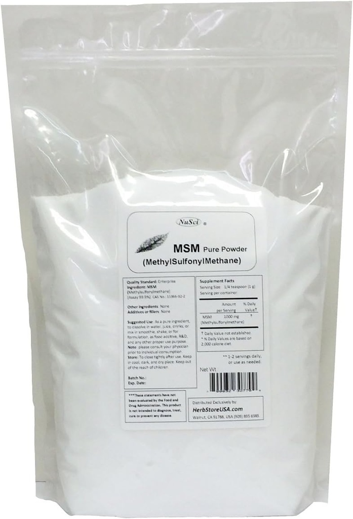 MSM (metylsulfonylmetán) čistý prášok (4000 gramov (8,8 lb))