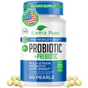 Pearl Probiotiká pre ženy a mužov a deti - Pearl-Shaped Probiotic & Prebiotics with BIO-Tract®, 4 miliardy CFU, Gut Health Support (60-Day Supply)