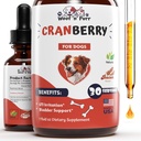 Cranberry Supplement for Psy - Dog UTI Liečba - Pes Cranberry Supplement - Cranberry pre psy - Pes UTI Cranberry - Pes UTI - UTI Liečba psov - UTI Psy - 1 fl oz - Bacon Flavor