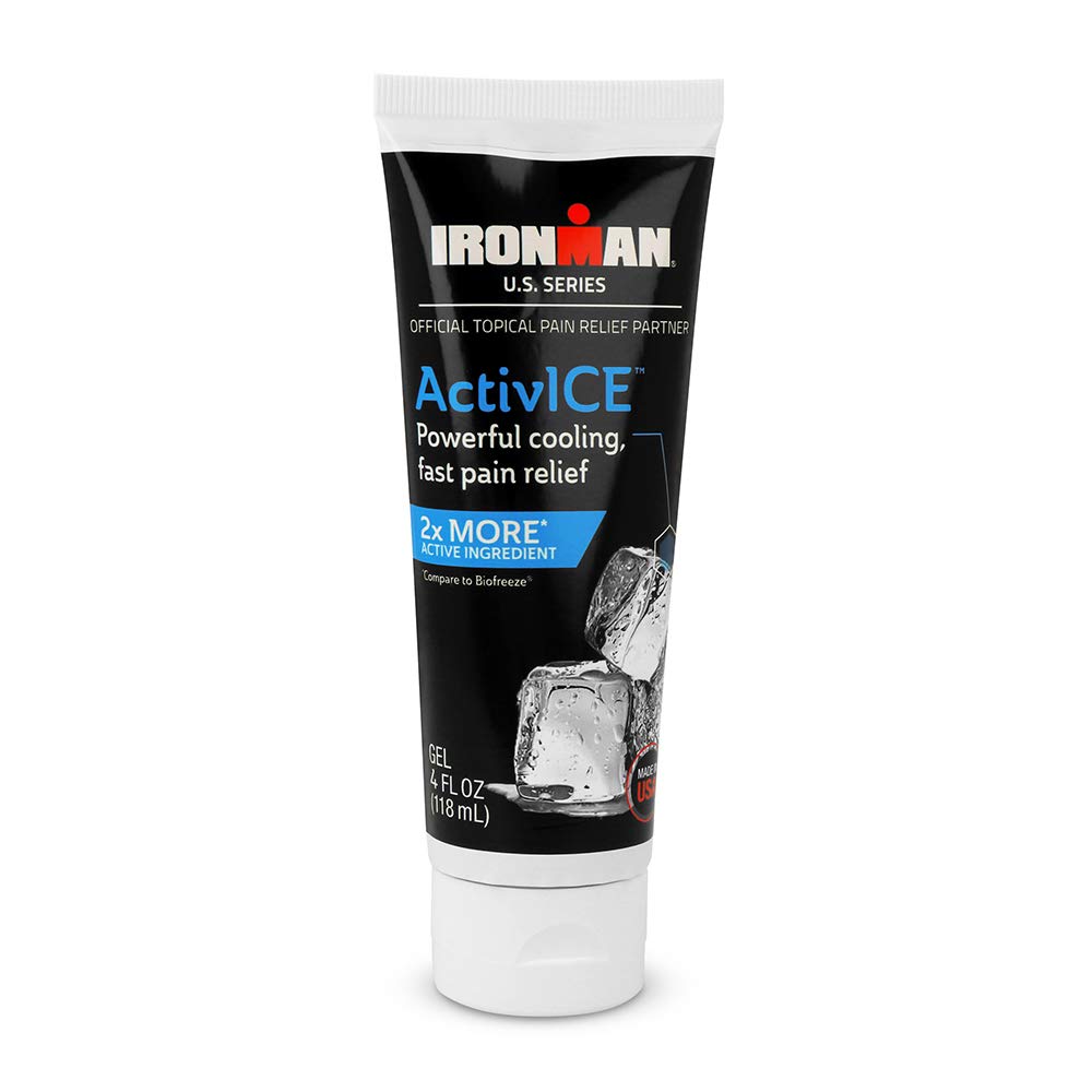 Curad IRONMAN ActivICE Topický chladiaci gél, úľava od bolesti pri artritíde, kĺbu, svalov, bolesti chrbta a tela, 4-oz (1 počet)