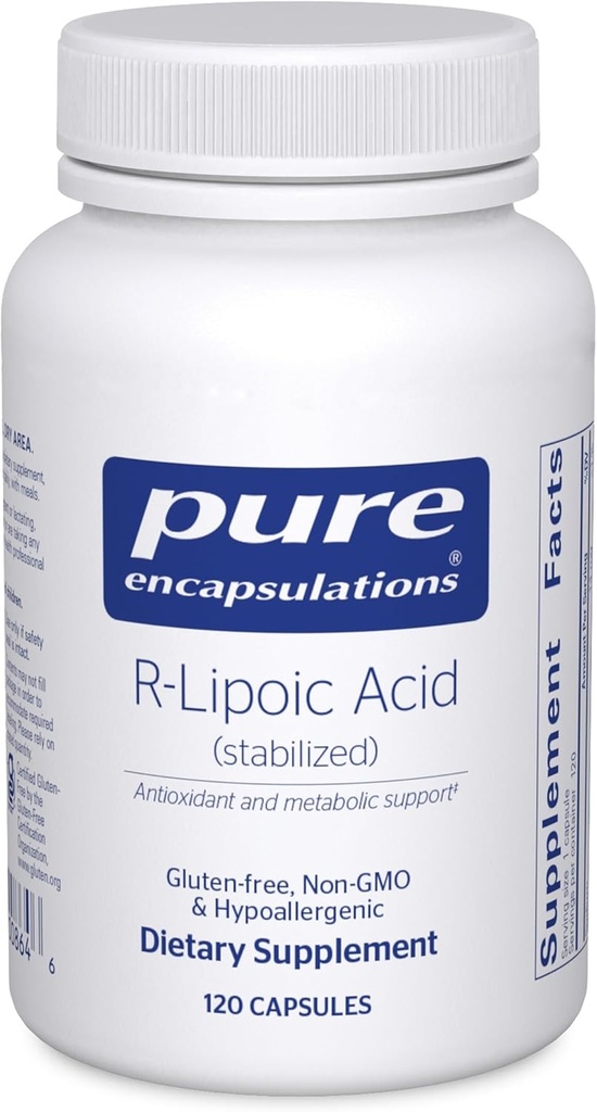 Pure Encapsulations R-Lipoic Acid (Stabilizovaná)