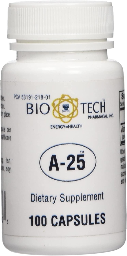 A-25 Vitamín A Palmitát Diétny doplnok Pre videnie Imunitný Bunečný rast kostného metabolizmu - 100 kapsúl