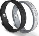 Mosquito Repelent Bracelets, 2 balenia Silikónové Mosquito Repelentné pásma s DEET zadarmo, Prírodné a vodeodolné Bug Wristbans pre deti a dospelých, Outdoor Cestovanie ochrana (čierna a šedá)