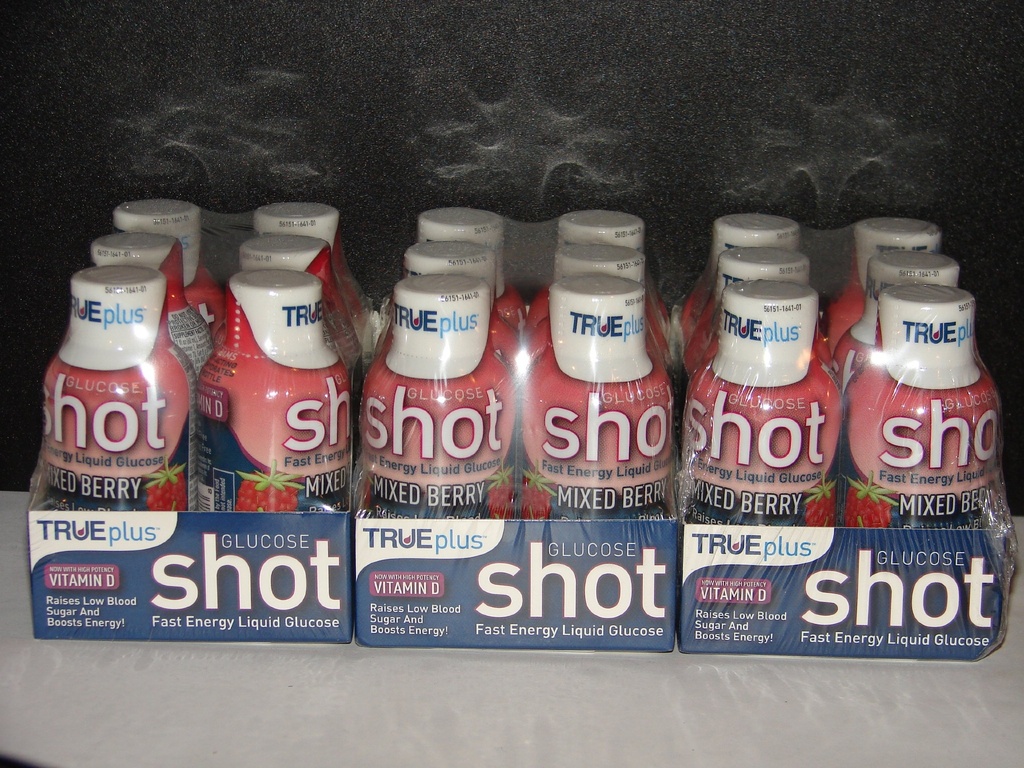 True Plus Glukóza Liquid Shots Mixed Berry Flavor 2oz - 18 Balenie