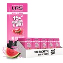Výživové návrhy LPS Liquid Collagen & Whey Protein Supplement - Non-GMO nápoj, bez cukru - Podporuje zdravú pokožku a vlasy pre mužov a ženy, Watermelon, Single Serve (100 paketov)