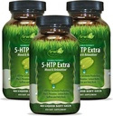Irwin Naturals Double Potency 5-HTP Extra - 60 Liquid Soft-Gels, Balenie 3 - pre relaxáciu a produkciu serotonínu - 90 Celkové služby