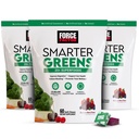 FORCE FACTOR Smart Greens Superfood Chews, 3-Pack, Greens a Superfoods s probiotikami, Antioxidanty, a Fiber, Zelené doplnky na podporu trávenia, oxidu dusnatého a energie, 180 Chews