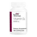 Variatrická výhoda Vitamín D3 5 000 IU - Bariatrické vitamín D kapsule - Voda-Miscible - Bone Strength Support* - Jednoduché prehltnutie Kapsule - 180 Počet