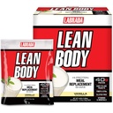 Lean Body MRP All-in-One Vanilla Strava Replacement Shake, 40g Protein, Srvátka Blend , 8g Zdravé tuky EFA & Fiber, 22 Vitamíny a minerály , Žiadna umelá farba, bez lepidla, (20 paketov)
